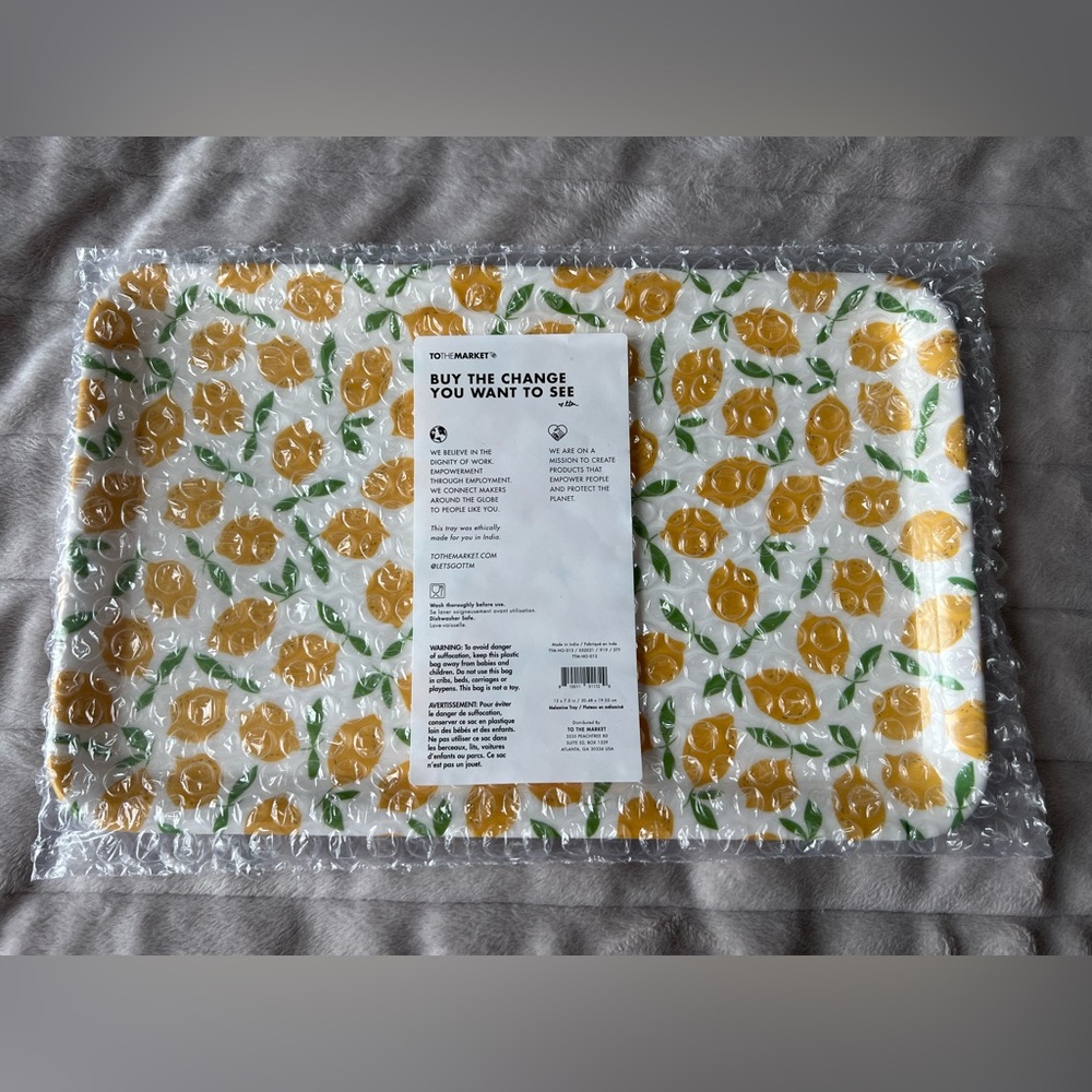 To The Market Lemon Serving Tray